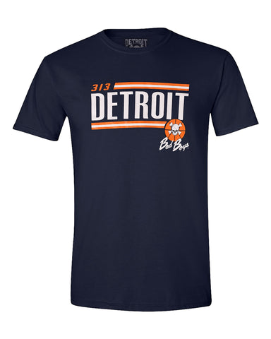 Detroit Bad Boys Classic T-Shirt - 313 Navy