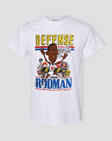Dennis Rodman DEFENSE Caricature T-Shirt