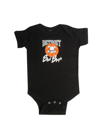 Detroit Bad Boys Classic Youth Onesie - Black