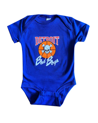 Detroit Bad Boys Classic Youth Onesie - Royal