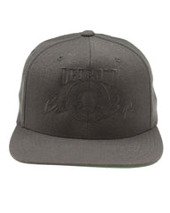 Detroit Bad Boys Flat Bill Snapback Cap - Tone on Tone Blk