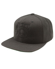 Detroit Bad Boys Flat Bill Snapback Cap - Tone on Tone Blk