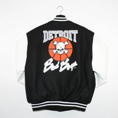 Detroit Bad Boys White Leather Jacket